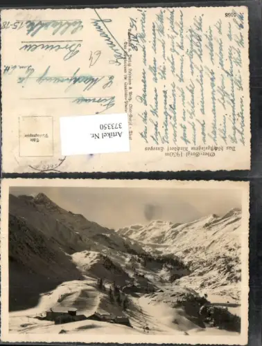 373350,Obergurgl Teilansicht Bergkulisse Winterbild