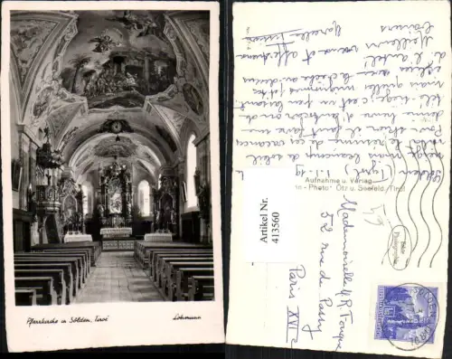 413560,Sölden Pfarrkirche Kirche Innenansicht Kanzel
