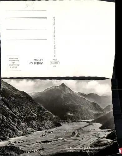413584,Au Ehspan Dorf u. Oberried Totale Bergkulisse pub Risch-Lau 1969