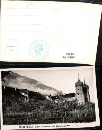 436452,Stift Stams m. Klausurgarten