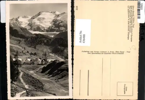 436488,Ober-Gurgl b. Gurgl Totale Bergkulisse