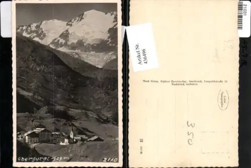 436496,Obergurgl b. Sölden Totale Bergkulisse