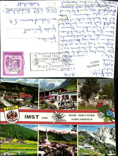436511,Imst Totale Latschenhütte Linserhof Muttekopfhütte Mehrbildkarte