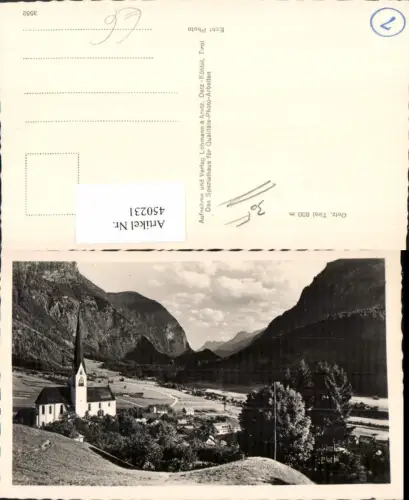450231,Oetz Teilansicht Kirche Bergkulisse