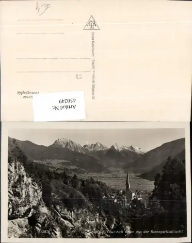 450249,Imst Totale von d. Rosengartlschlucht Bergkulisse
