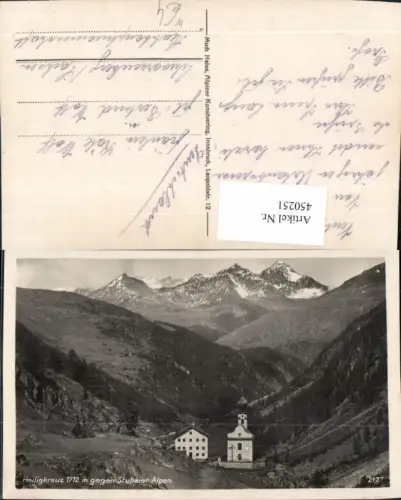 450251,Heiligkreuz im Ötztal b. Sölden Kirche Bergkulisse
