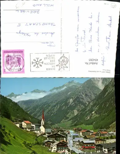 454285,Sölden Totale m. Kaiserberg Bergkulisse