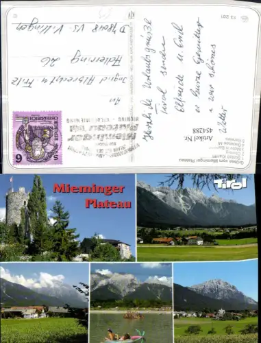 454288,Obsteig Barwies Badesee Schloss Klamm Mehrbildkarte