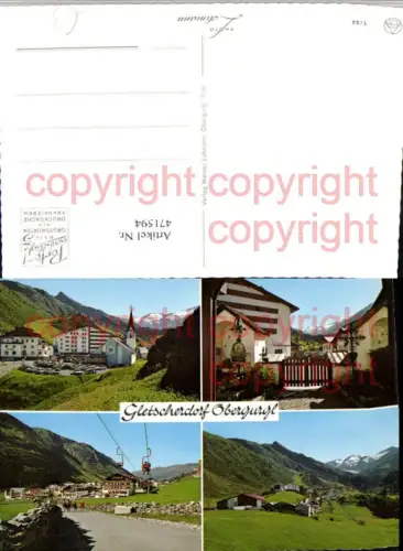 471594,Obergurgl b. Sölden Totale Sessellift Mehrbildkarte