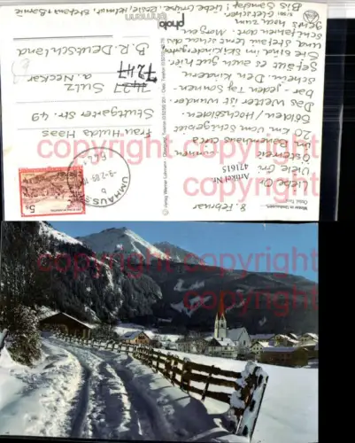 471615,Umhausen im Ötztal Teilansicht Bergkulisse Winterbild