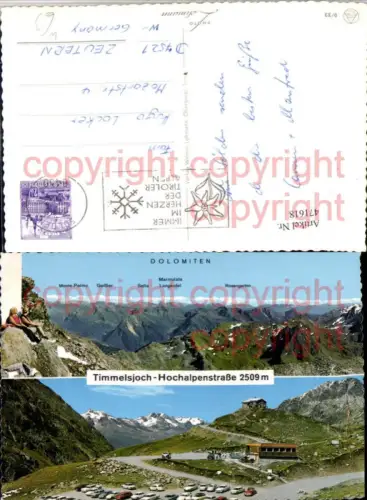 471618,Timmelsjoch-Hochalpenstraße b. Hochgurgl Mehrbildkarte