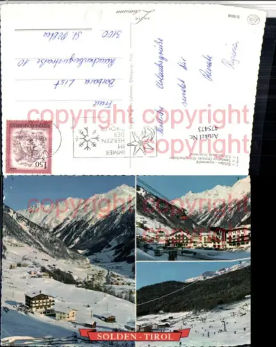 475473,Sölden Totale Gletscherbahn Seilbahn Mehrbildkarte