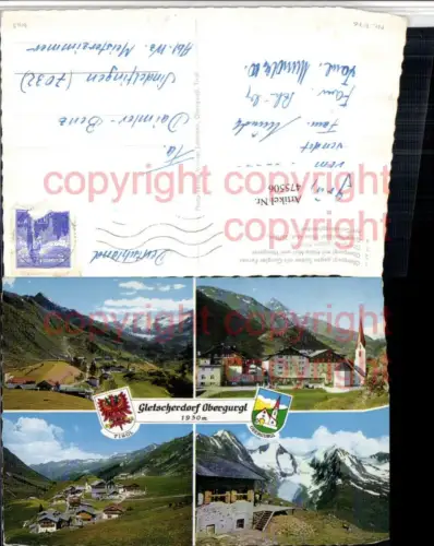 475506,Obergurgl Totale Kirche Mehrbildkarte