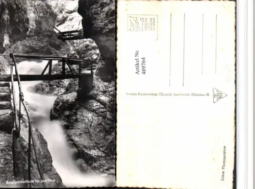 489764,Rosengartlschlucht Schlucht b. Imst Wasserfall