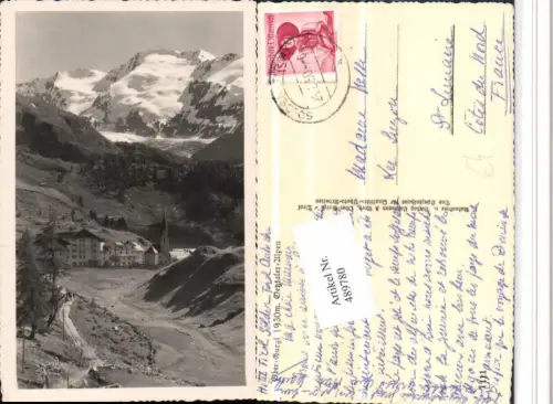 489780,Obergurgl b. Gurgl Kirche Hotel Bergkulisse