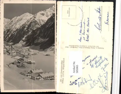 505065,Sölden im Ötztal Totale Bergkulisse Winterbild