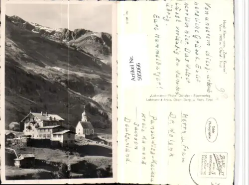 505066,Vent im Ötztal Hotel Kleon vorm. Zum Kuraten Bergkulisse
