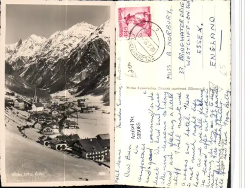 505085,Sölden Totale Bergkulisse Winterbild