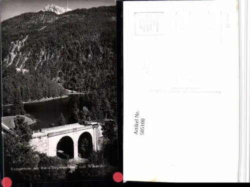 505100,Fernsteinsee See b. Nassereith m. Ruine Siegmundsburg Brücke