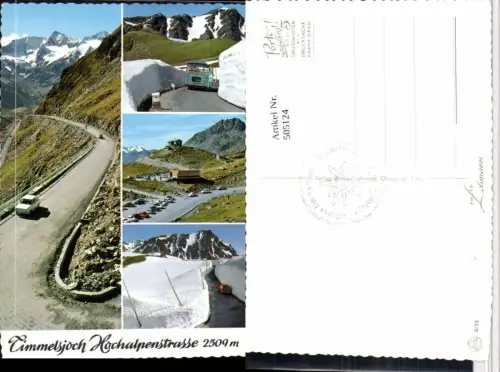 505124,Timmelsjoch Hochalpenstraße b. Gurgl Bus Mehrbildkarte