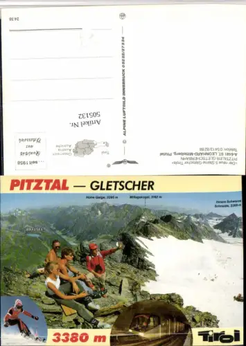 505132,St. Leonhard im Pitztal Gletscher Bahn pub Alpine Luftbild 2438
