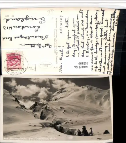 505199,Gaisbergbach b. Obergurgl Gurgl Bergkulisse