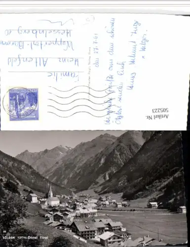 505223,Sölden im Ötztal Totale Bergkulisse
