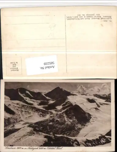 505239,Similaun u. Niederjoch b. Vent Sölden Bergkulisse