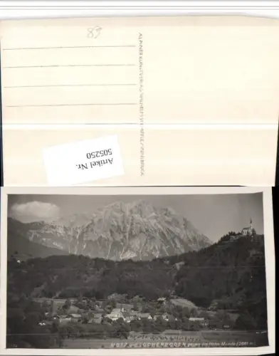 505250,Mötz u. Locherboden Totale geg. Hohe Munde Bergkulisse