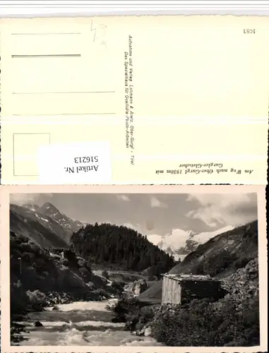 516213,Weg nach Ober-Gurgl m. Gurgler Gletscher Bergkulisse
