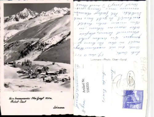 516355,Ober-Gurgl im Ötztal Totale Bergkulisse Winterbild