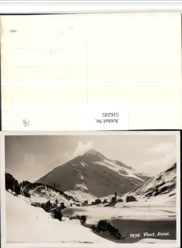 516245,Vent b. Sölden im Ötztal Totale Bergkulisse Winterbild