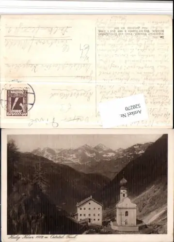 520270,Heilig Kreuz im Ötztal Kirche b. Sölden Bergkulisse