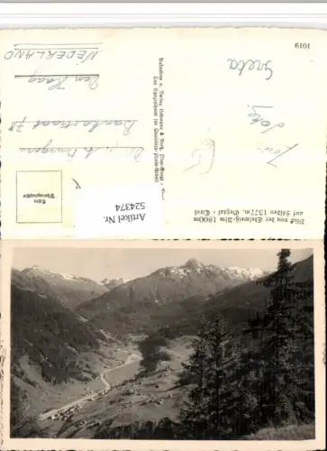 524374,Blick von d. Edelweiß-Alm auf Sölden Totale Bergkulisse