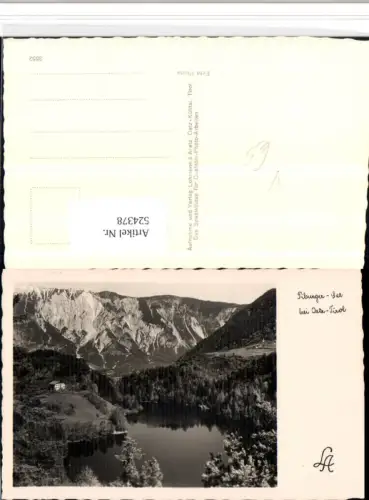 524378,Piburger-See b. Oetz in Tirol Bergkulisse pub Lohmann