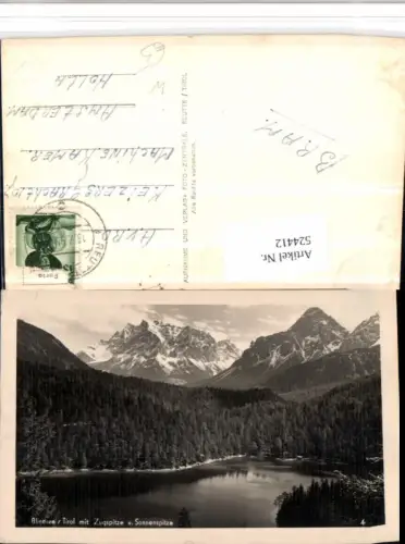 524412,Blindsee See b. Nassereith m. Zugspitze Bergkulisse