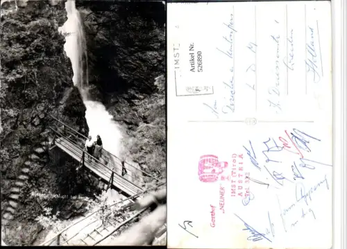526890,seltene Foto-AK Imst Rosengartlschlucht