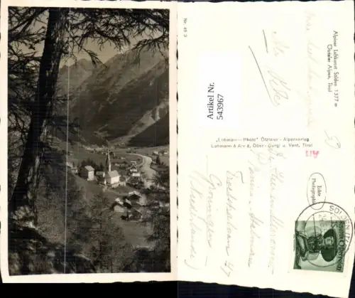 543967,Foto-AK Sölden im Ötztal pub Lohmann