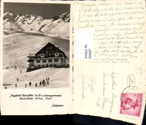 566687,Foto Ak Berghotel Hochsölden Sölden Wintersport