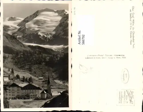 566792,Foto Ak Obergurgl Gurgl Sölden Gletscherdorf Schalfkogl Ötztaler Alpen