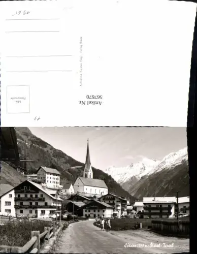 567670,Foto Ak Sölden Ötztal Teilansicht Straße Gasse