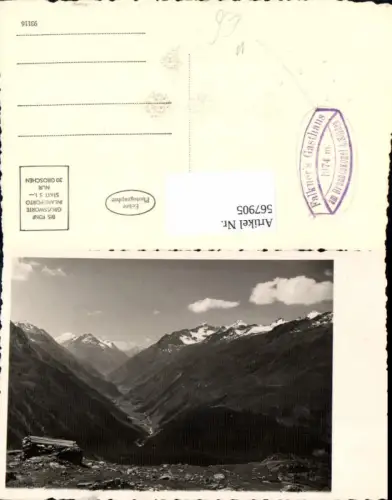 567905,Foto Ak Falkners Gasthaus a. Brunnenkogel b. Sölden Bergkulisse