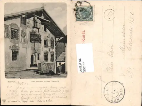 568187,Altes Gasthaus in Oetz Oetzthal pub Dr. Trenkler Co 13206