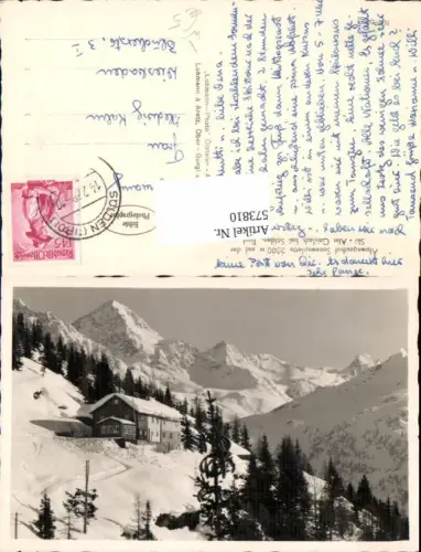 573810,Foto Ak Alpengasthof Sonnenplatte Gaislach Alm Sölden