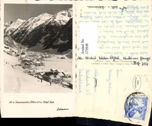 573938,Foto Ak Sölden Ötztal Winteransicht