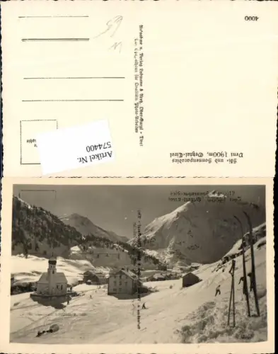 574400,Foto Ak Vent Sölden Ötztal Winteransicht