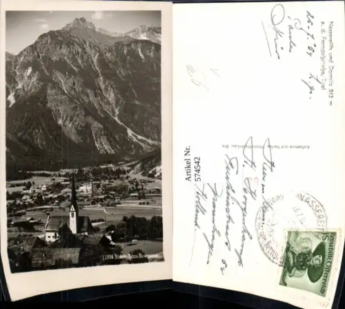 574542,Foto Ak Nassereith u. Dormitz a. d. Fernpaßstraße pub Risch-Lau 11894