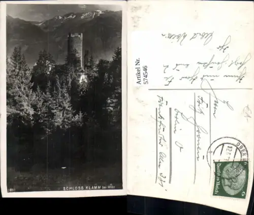 574546,Foto Ak Schloss Klamm b. Mötz