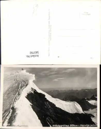 583792,Foto Ak Wildspitze Nordgipfel Bergsteiger Sölden Ötztal