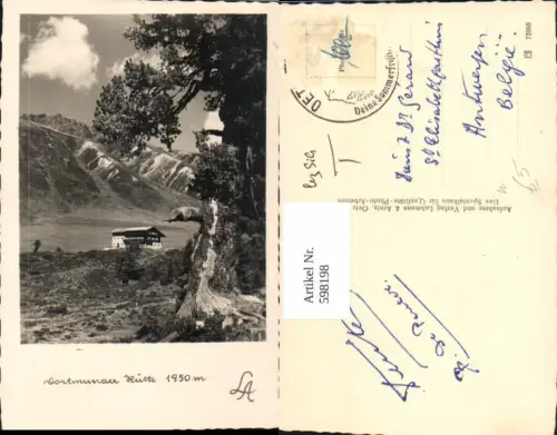 598198,Foto Ak Dortmunder Hütte Kühtai Silz